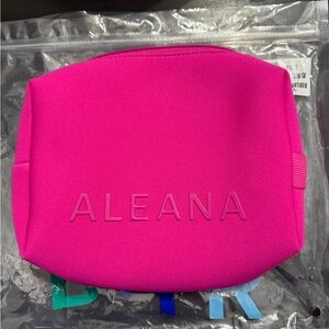 BaubleBar Fuchsia Cosmetic Bag